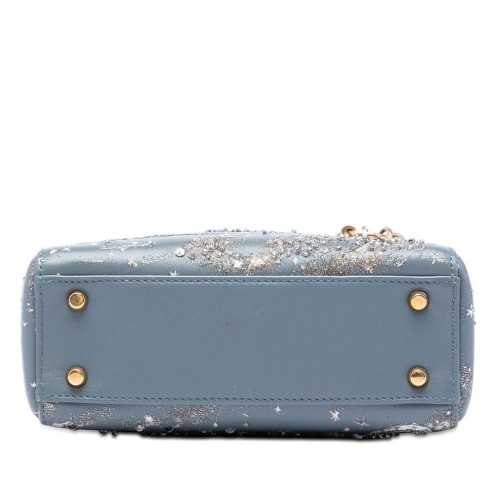 Dior Mini Lambskin I Feel Blue Lady Dior Blue Leather Good condition - Inside View