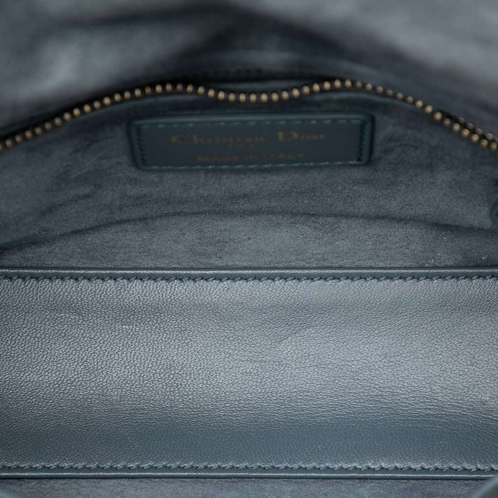Dior Mini Lambskin I Feel Blue Lady Dior Blue Leather Good condition - Model View