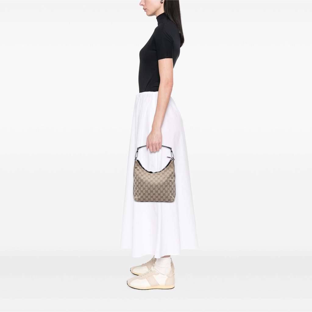 Gucci GG Canvas Shoulder Bag Beige Very good - Box View