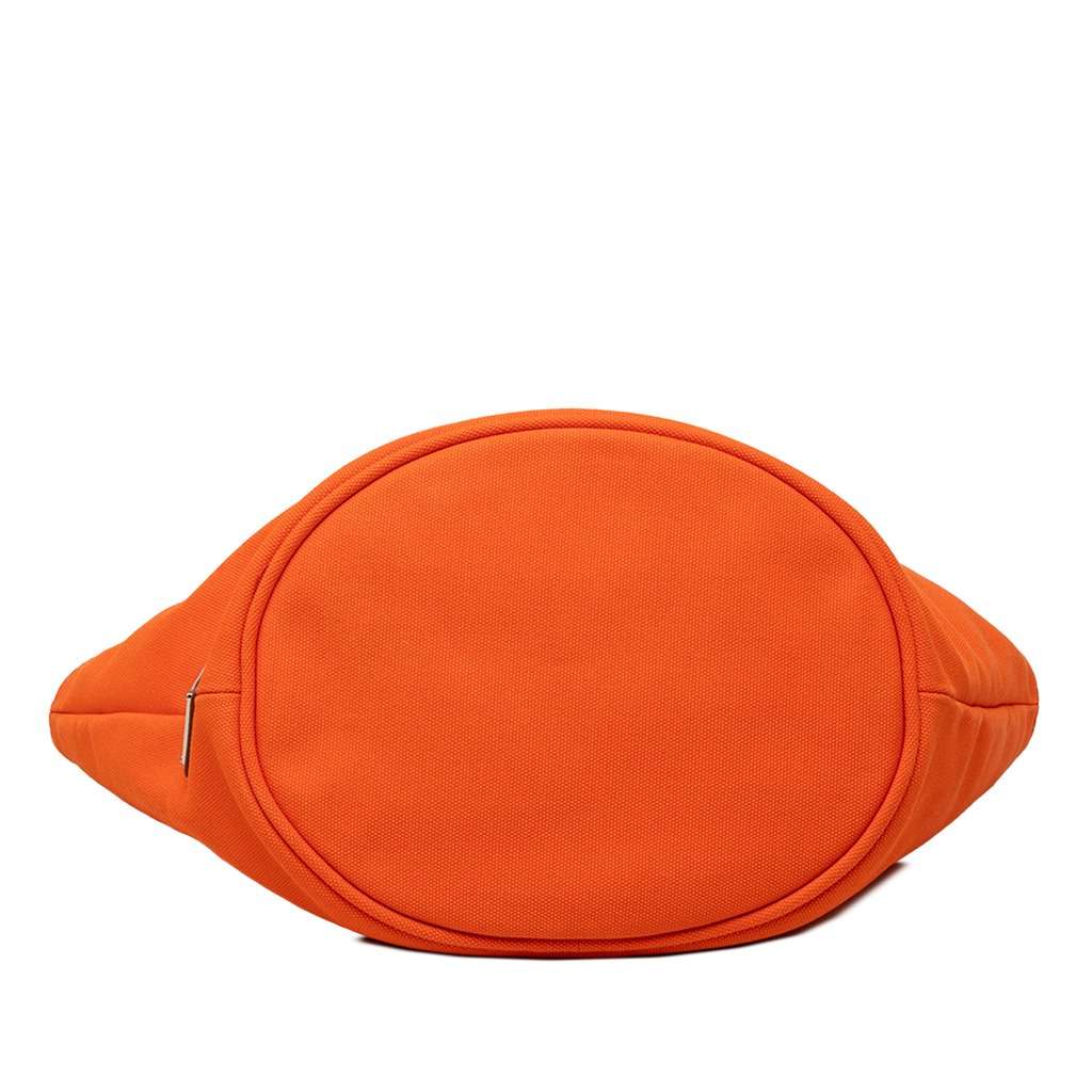 Prada Canvas Canapa Logo Tote Orange Very good - Inside View