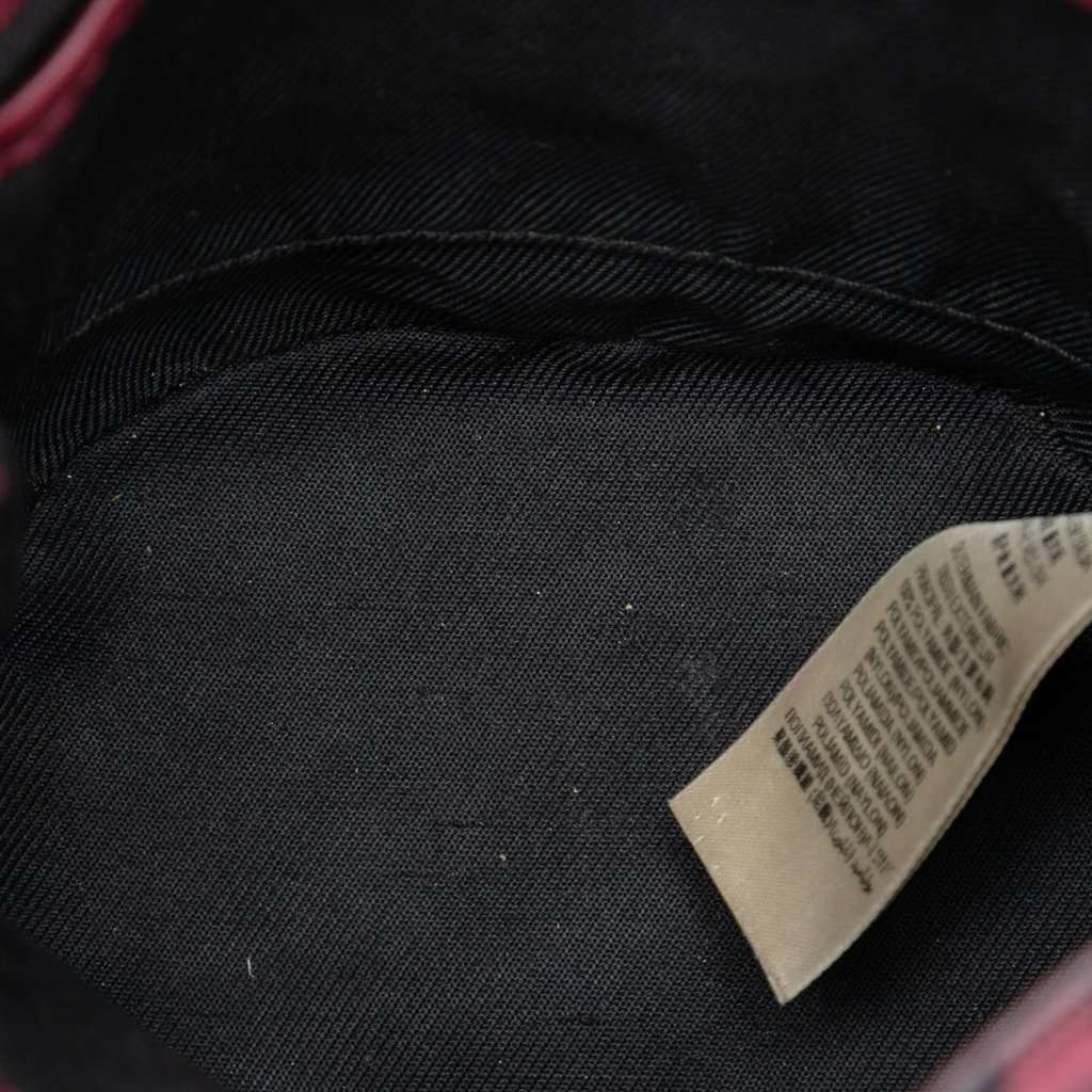 Burberry Baby Haymarket Check Nylon Overdyed Bucket Bag Red Very good condition - Model View