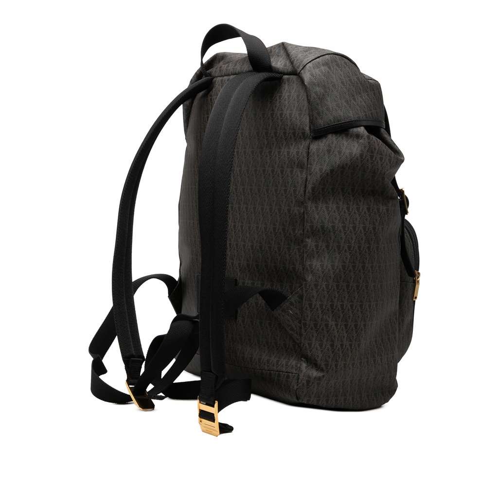 Saint Laurent Canvas Monogram Utilitarian Hunting Backpack Black Very good condition - Back View