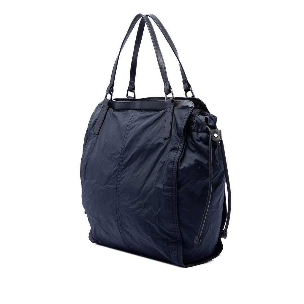 Burberry Nylon Packable Buckleigh Tote Blue Very good condition - Back View