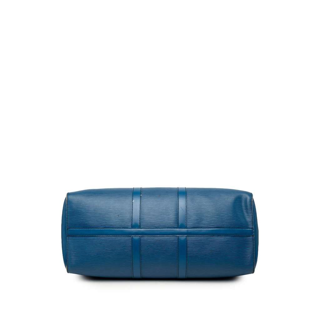 Louis Vuitton Epi Keepall 50 Blue Leather Good condition - Inside View
