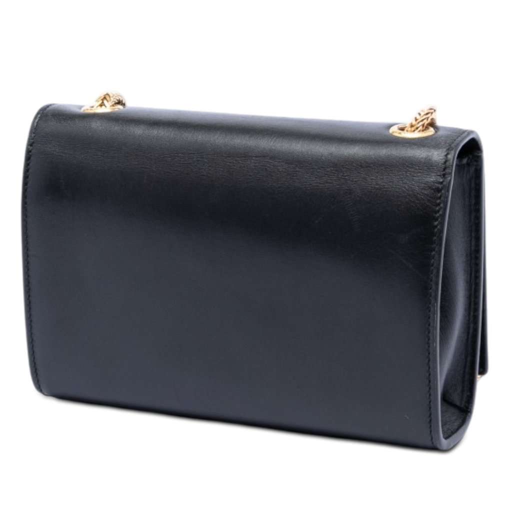 Saint Laurent Small Leather Monogram Kate Tassel Crossbody Black Leather Very good condition - Back View