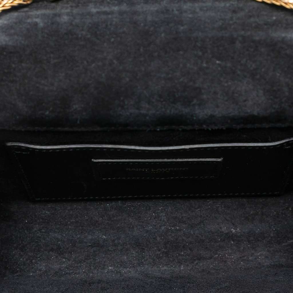 Saint Laurent Small Leather Monogram Kate Tassel Crossbody Black Leather Very good condition - Model View