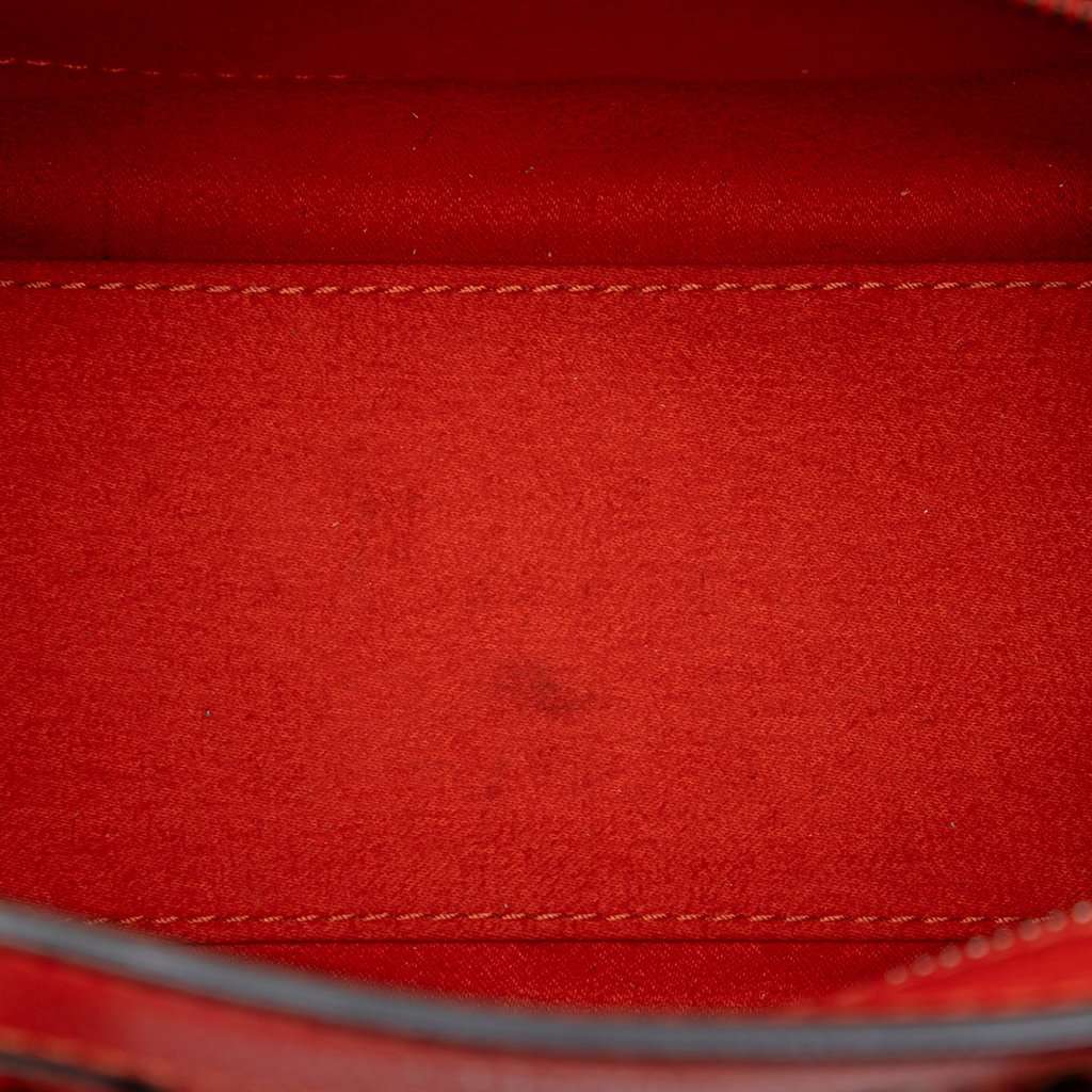 Celine Nano Leather Luggage Tote Orange Leather Very good condition - Model View