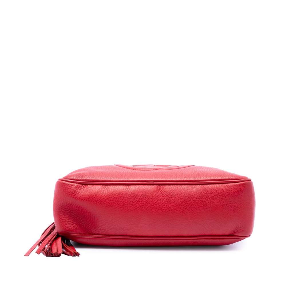 Gucci Calfskin Soho Chain Zip Shoulder Bag Red Leather Very good condition - Inside View