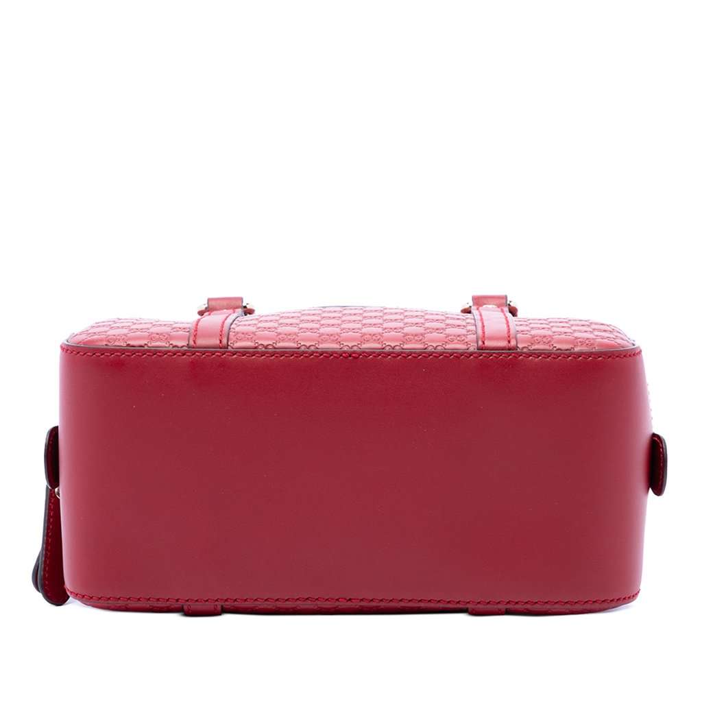 Gucci Small Microguccissima Bree Satchel Red Leather Very good condition - Inside View