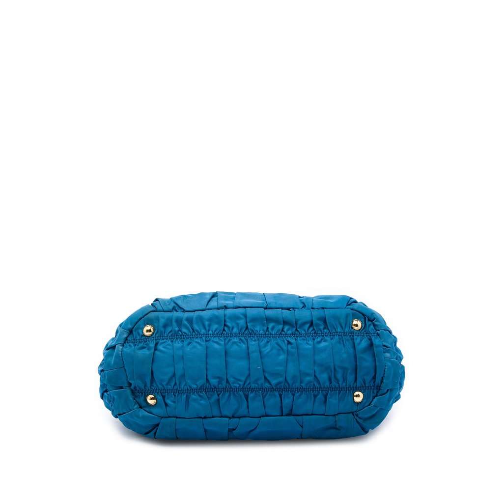 Prada Tessuto Gaufre Satchel Blue Very good condition - Inside View