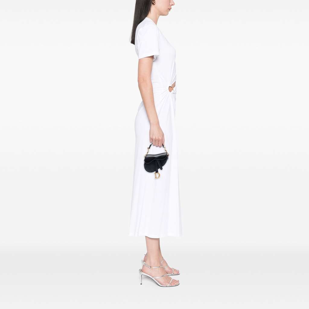 Dior Micro Goatskin Saddle Bag Black Leather Very good condition - Box View