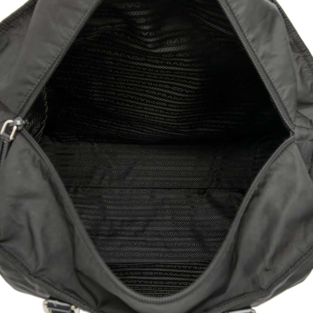 Prada Tessuto Canapa Logo Satchel Black Very good condition - Model View