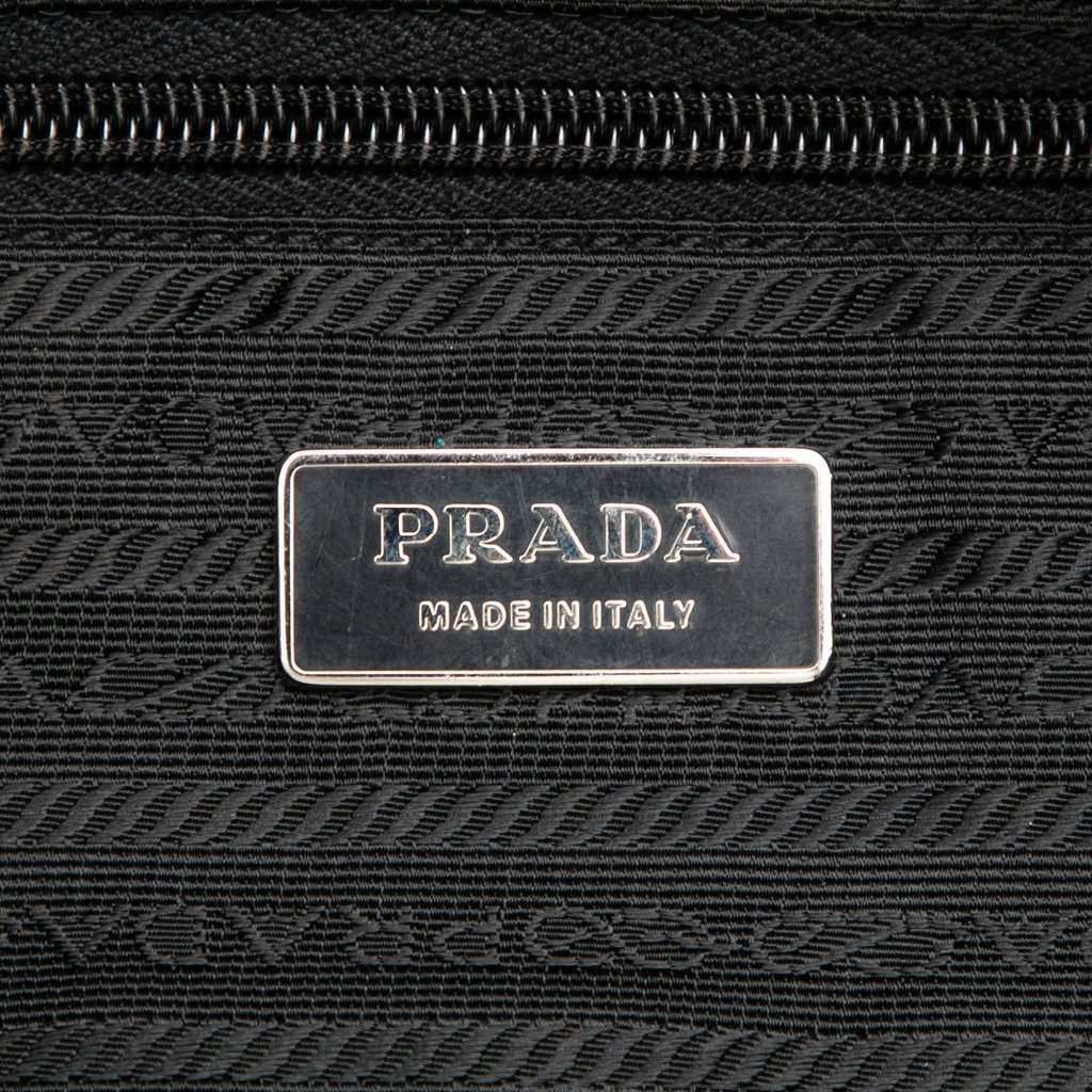 Prada Tessuto Canapa Logo Satchel Black Very good condition - Box View