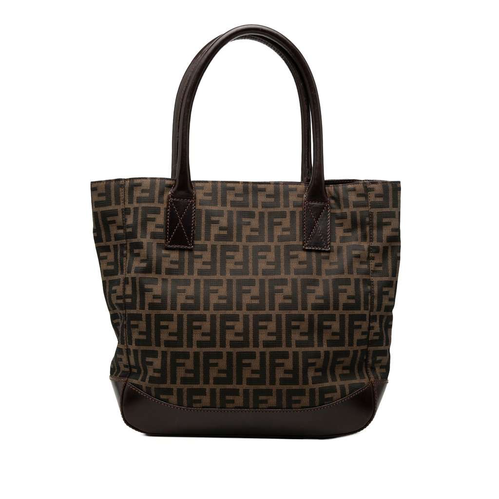 Fendi Zucca Canvas Tote Brown Very good condition - Front View