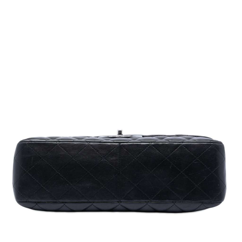 Chanel Jumbo Classic Lambskin Single Flap Black Leather Very good condition - Inside View