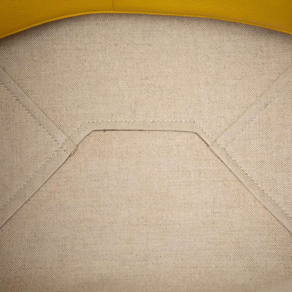 Celine Small Grained Calfskin Phantom Cabas Tote Yellow Leather Very good condition - Model View