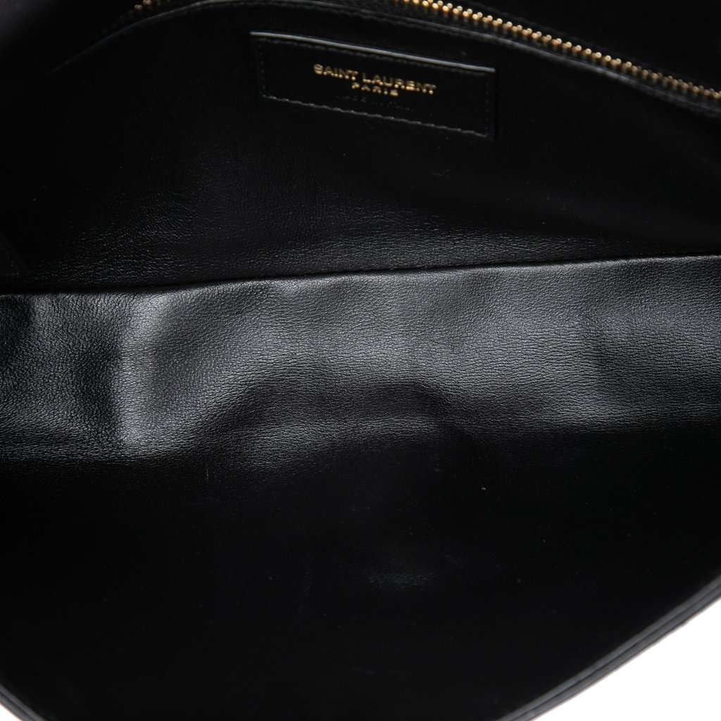 Saint Laurent Suede Monogram Kate 99 Tassel Bag Black Leather Very good - Model View