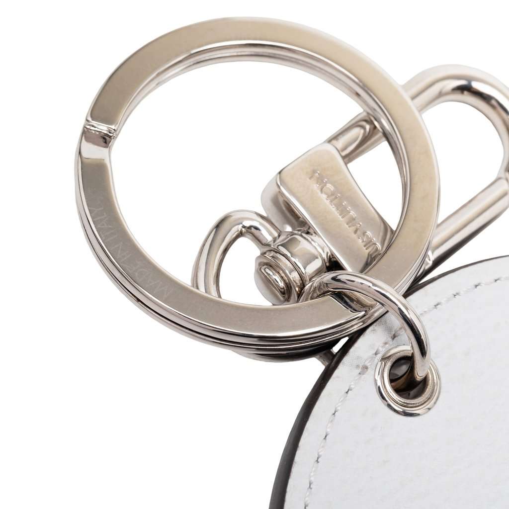 Louis Vuitton Monogram Portefeuille Round Key Chain Silver Very good condition - Model View