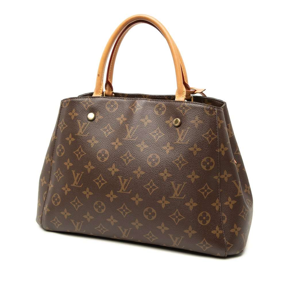Louis Vuitton Monogram Montaigne MM Brown Very good - Back View