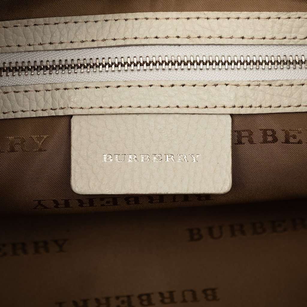 Burberry Nova Check Trimmed Canvas Shoulder Bag Beige Very good condition - Box View