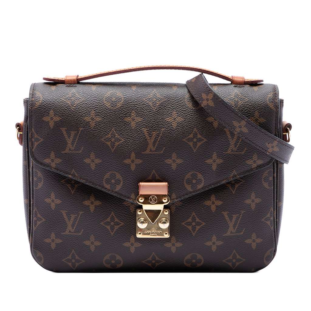 Louis Vuitton Monogram Pochette Metis Brown Very good condition - Front View