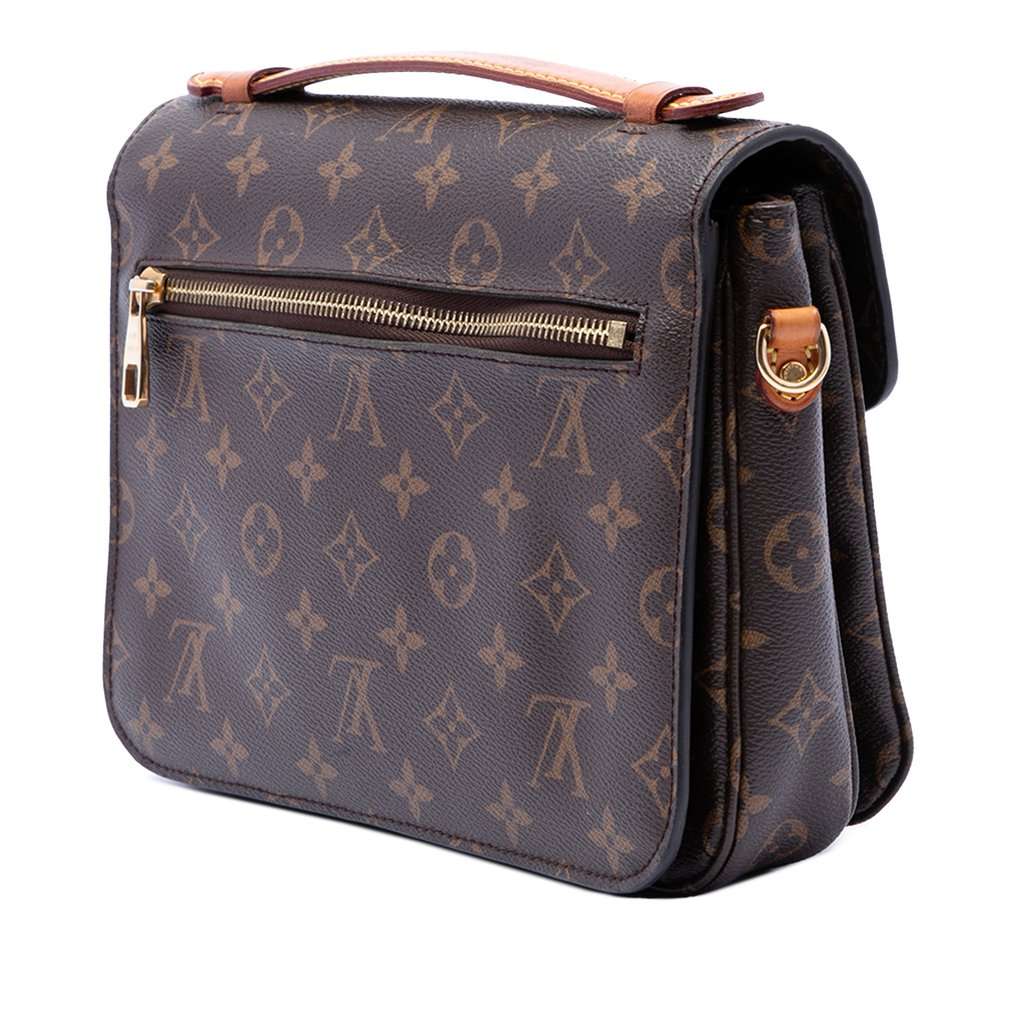 Louis Vuitton Monogram Pochette Metis Brown Very good condition - Back View