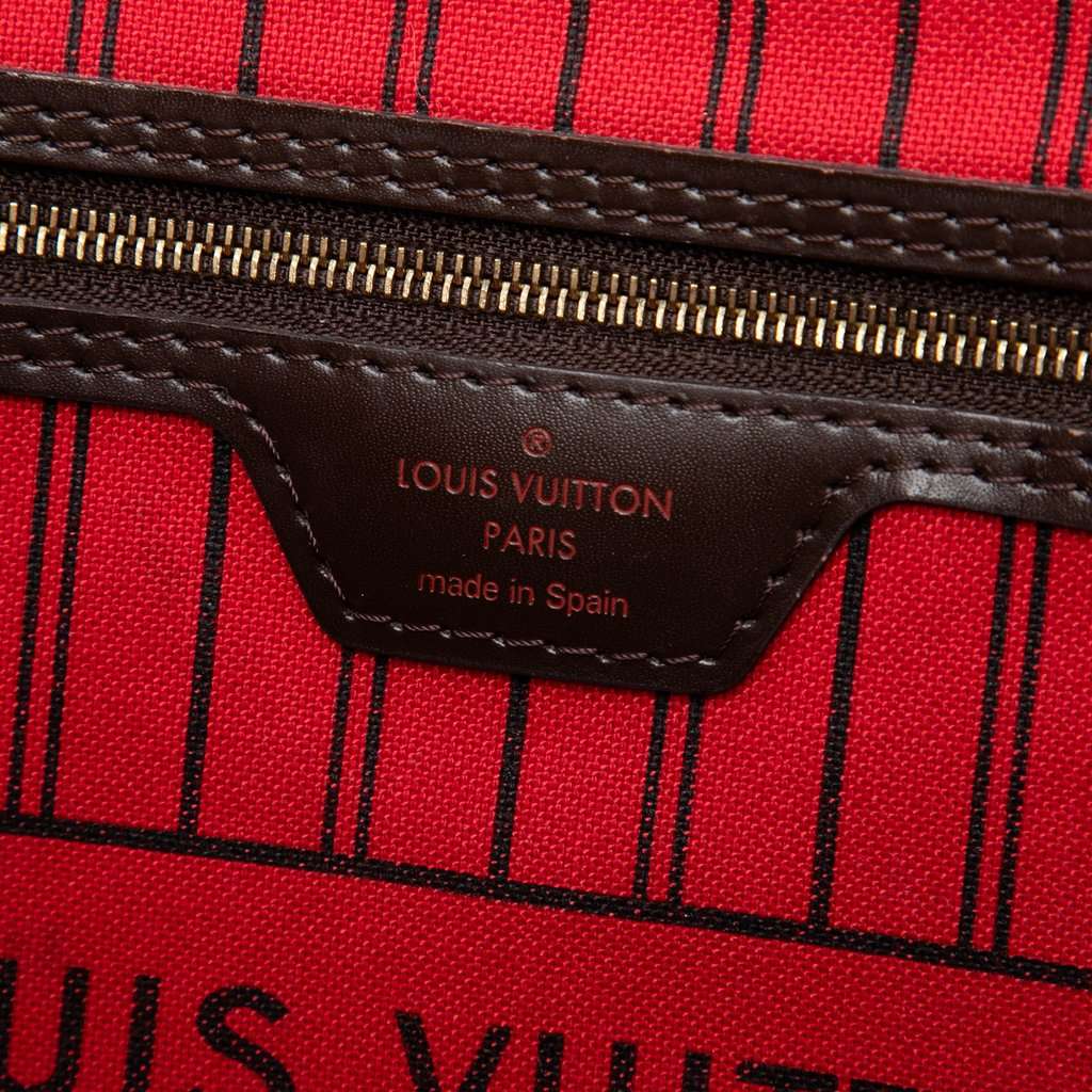 Louis Vuitton Damier Ebene Neverfull MM Brown Very good condition - Box View