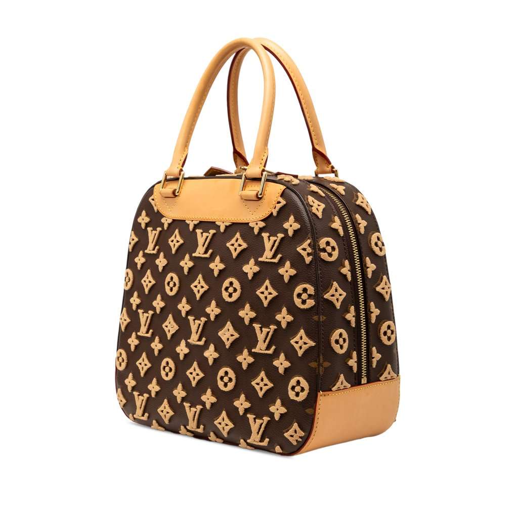 Louis Vuitton Monogram Tuffetage Deauville Cube Brown Very good condition - Back View