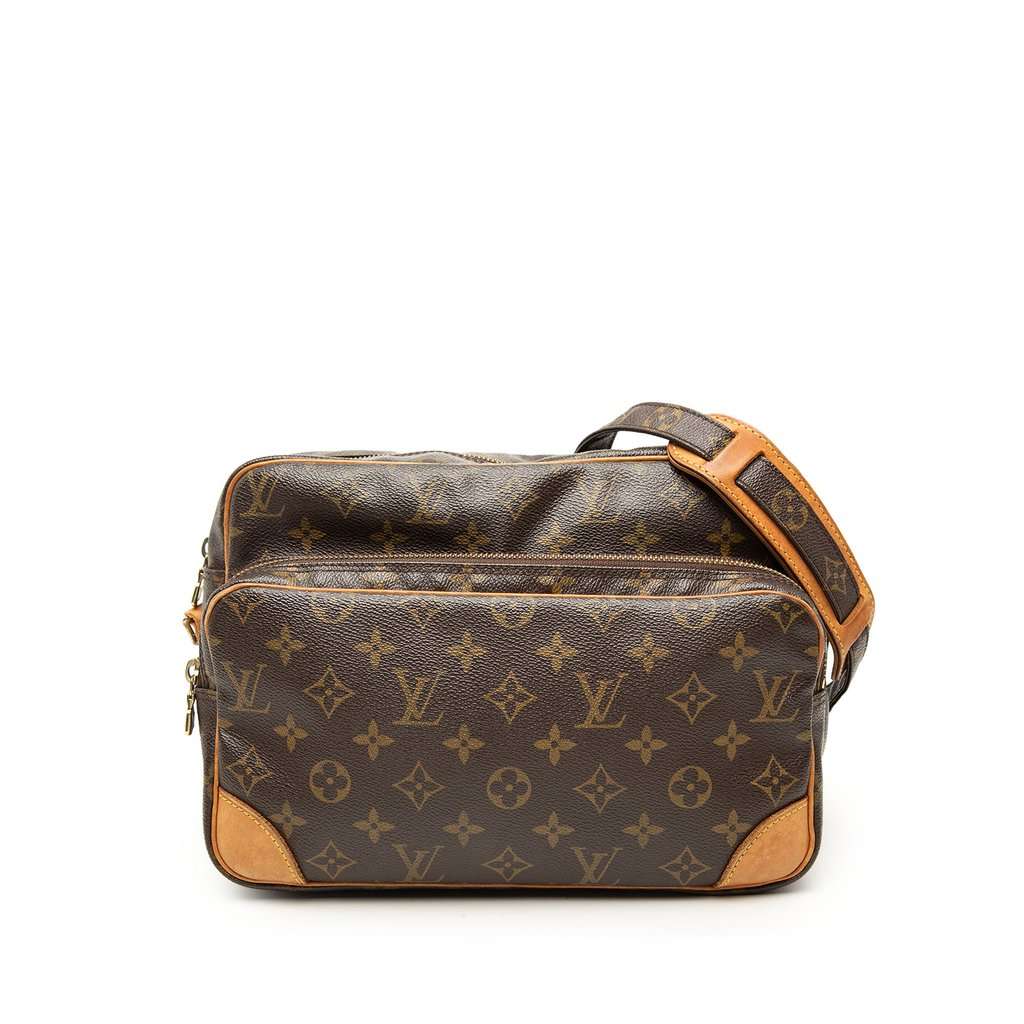 Louis Vuitton Monogram Nil Crossbody Brown Good - Front View