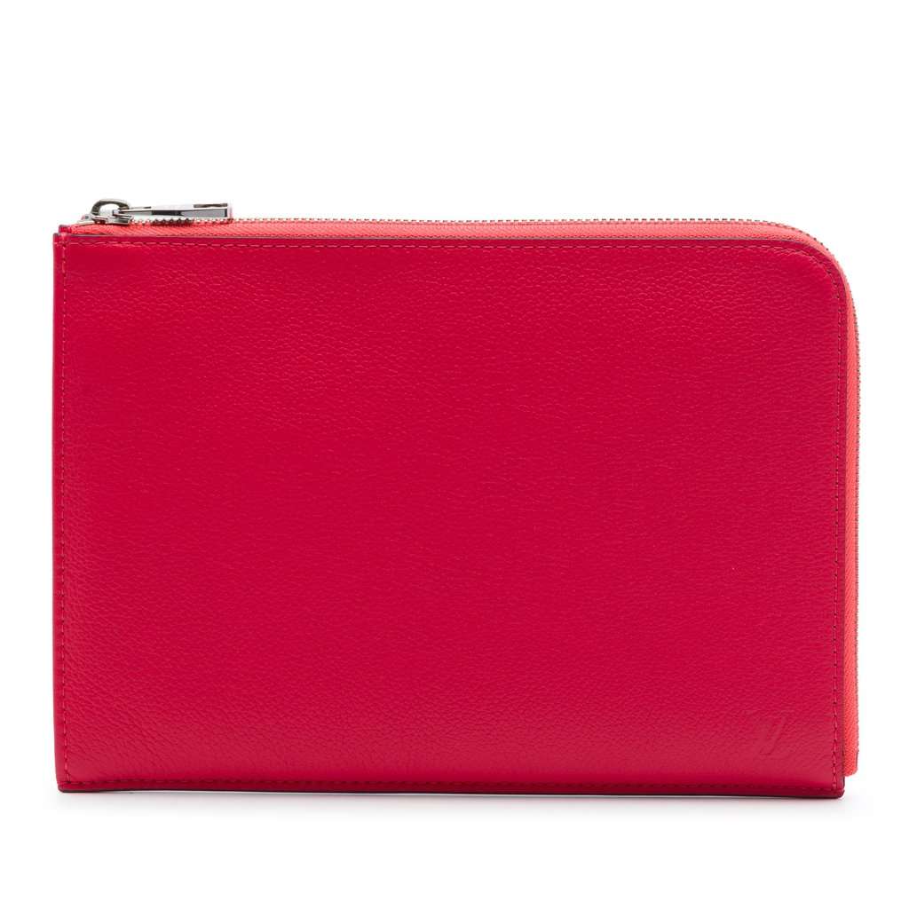 Louis Vuitton Taurillon Pochette Jour PM Red Leather Very good - Front View