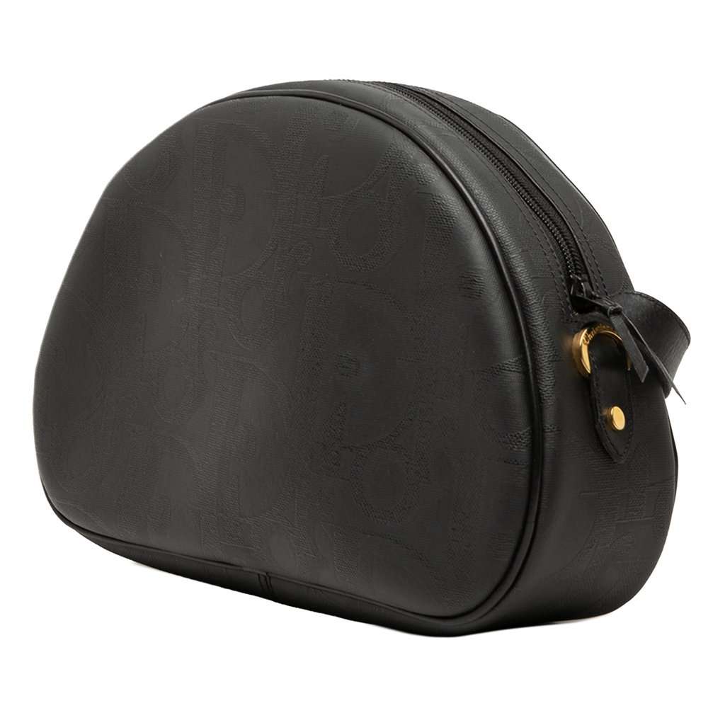 Dior Oblique Trotter Coated Canvas Crossbody Black Very good - Back View