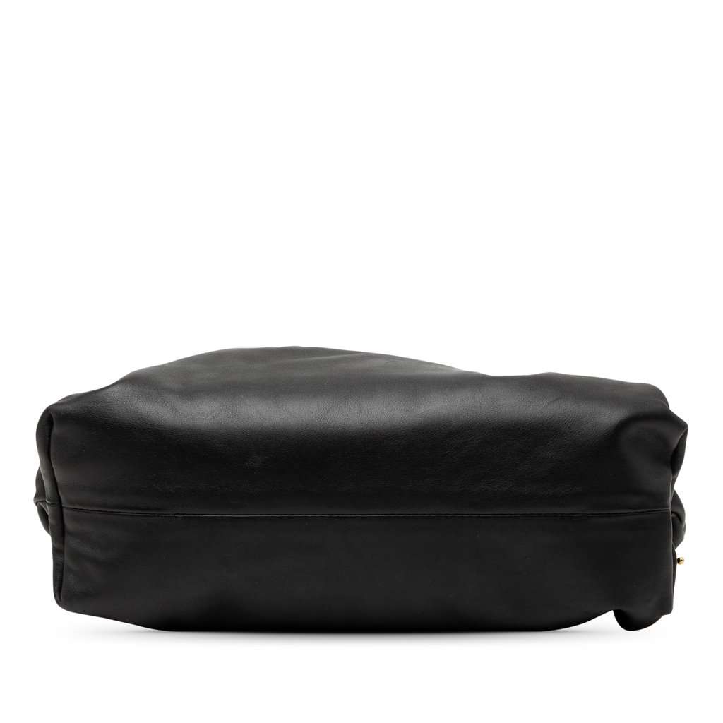 Bottega Veneta Lambskin Chain Pouch Black Leather Very good condition - Inside View