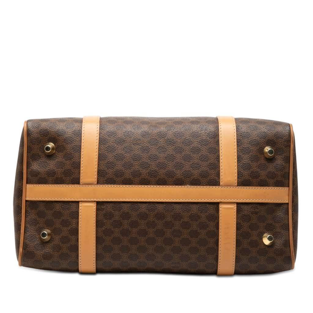 Celine Macadam Coated Canvas Boston Bag Brown Very good condition - Inside View