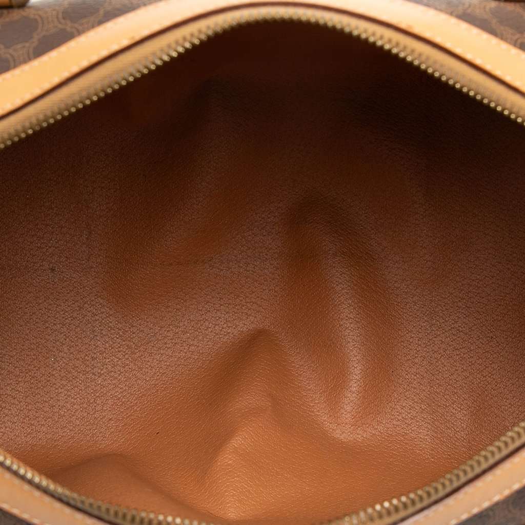 Celine Macadam Coated Canvas Boston Bag Brown Very good condition - Model View
