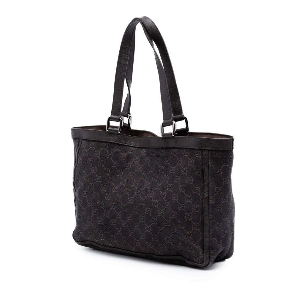 Gucci GG Canvas Abbey D Ring Pocket Tote Brown Very good condition - Back View