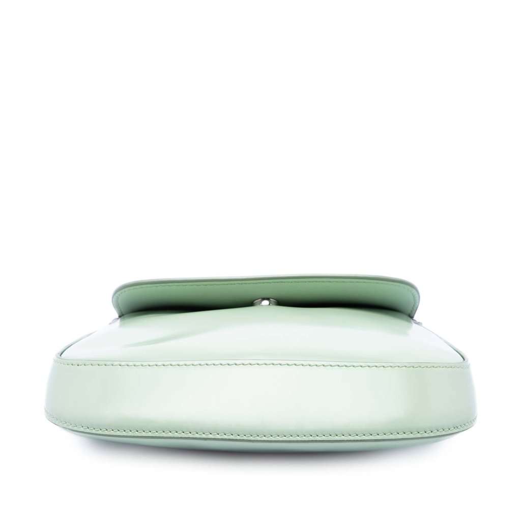 Prada Mini Brushed Leather Cleo Bag Green Leather Very good condition - Inside View
