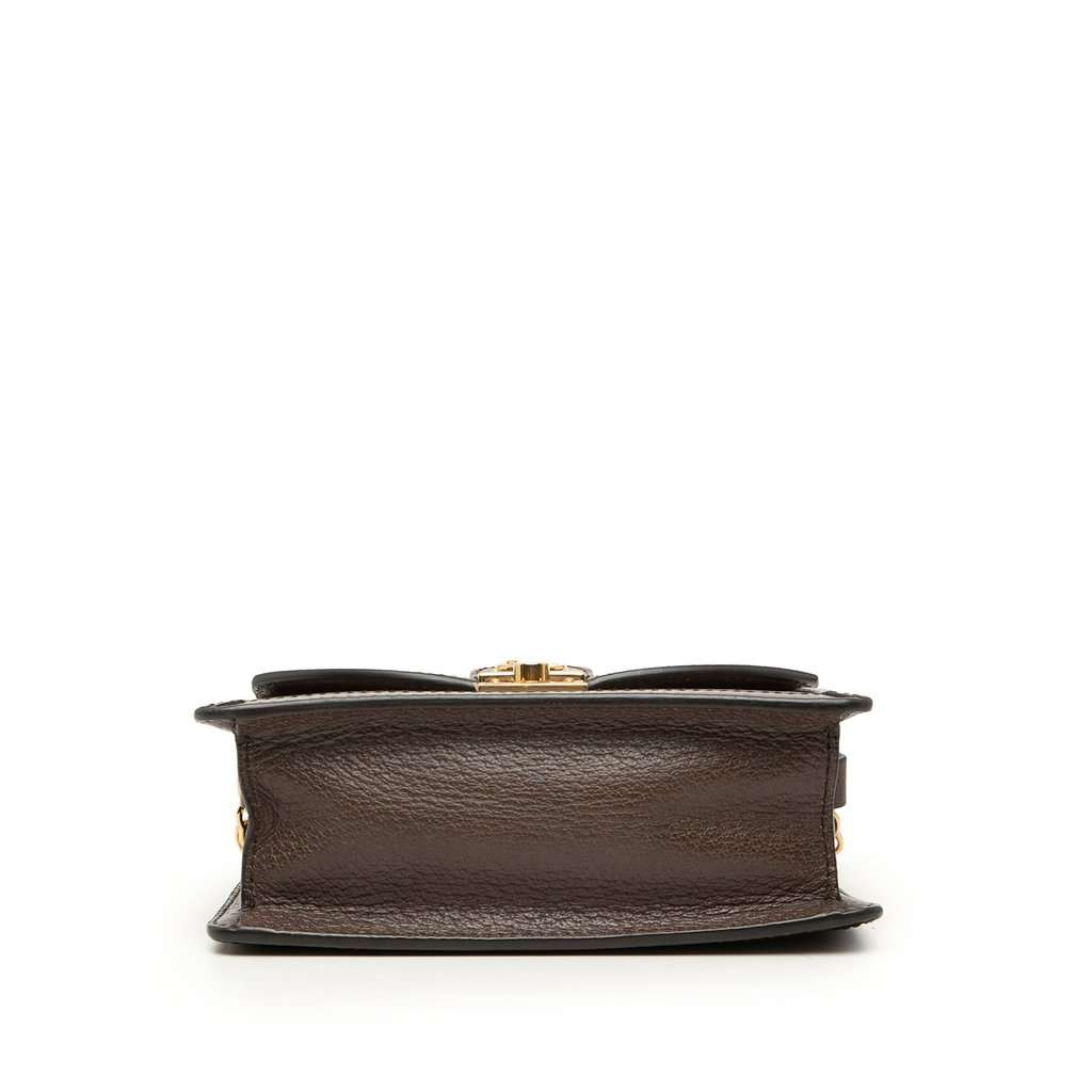 Gucci Small GG Supreme Web Ophidia Top Handle Bag Beige Very good condition - Inside View