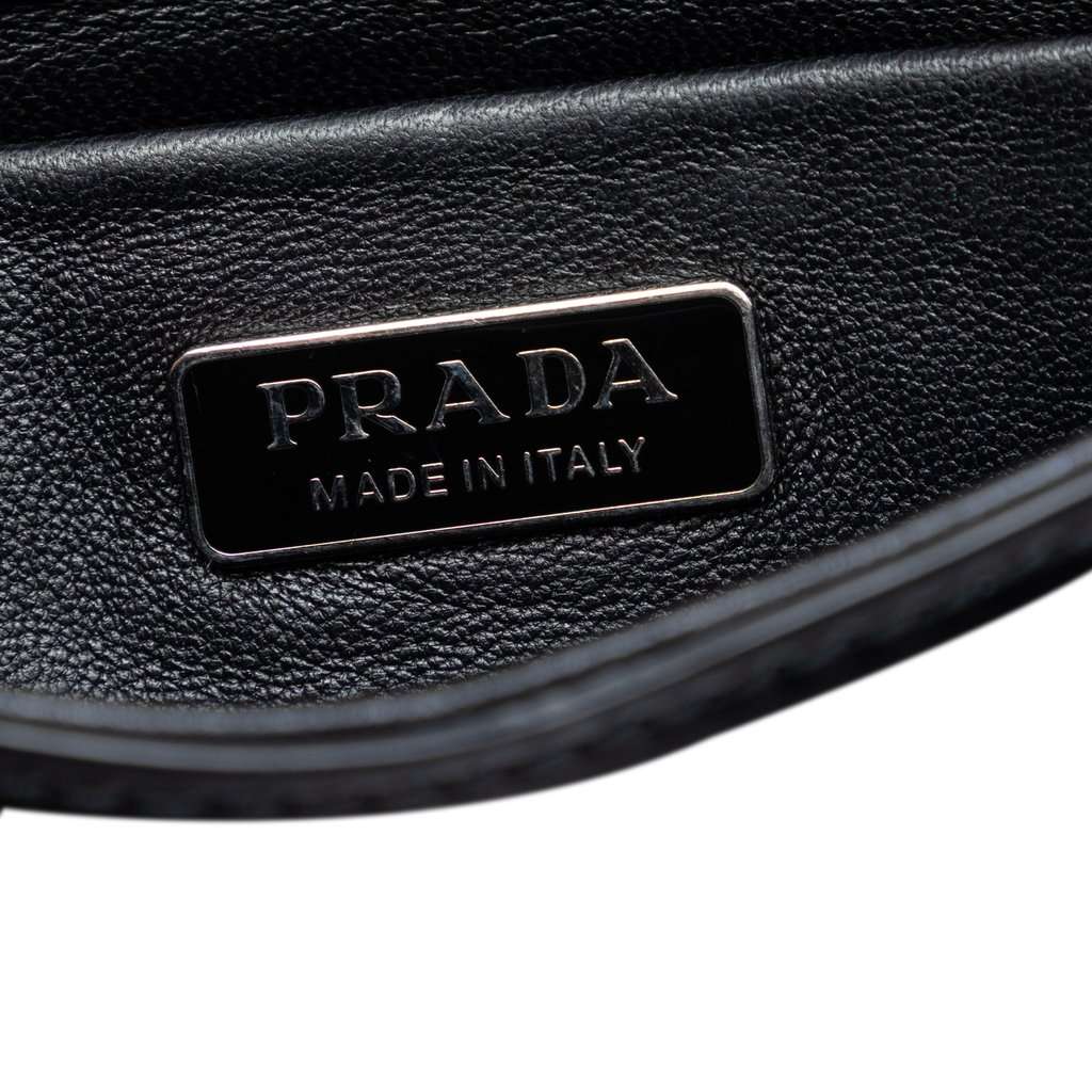 Prada Spazzolato Leather Sybille Flap Crossbody Black Leather Very good condition - Box View