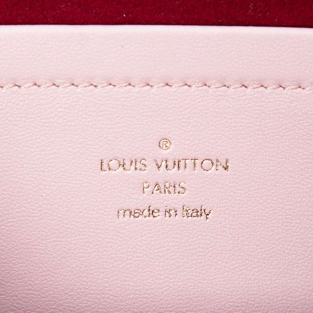 Louis Vuitton Monogram Embossed Lambskin Pochette Coussin Pink Leather Very good - Box View