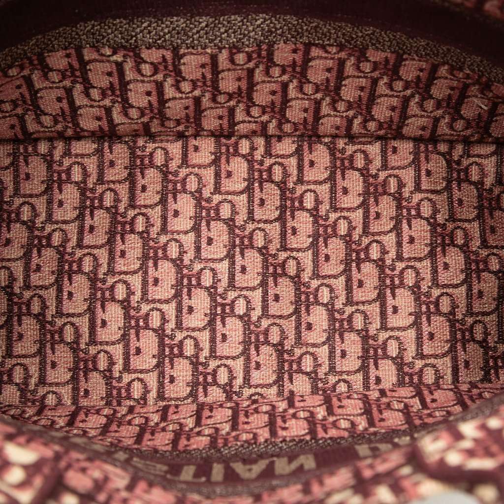 Dior Medium Oblique Embroidered Canvas Book Tote Red Very good - Model View