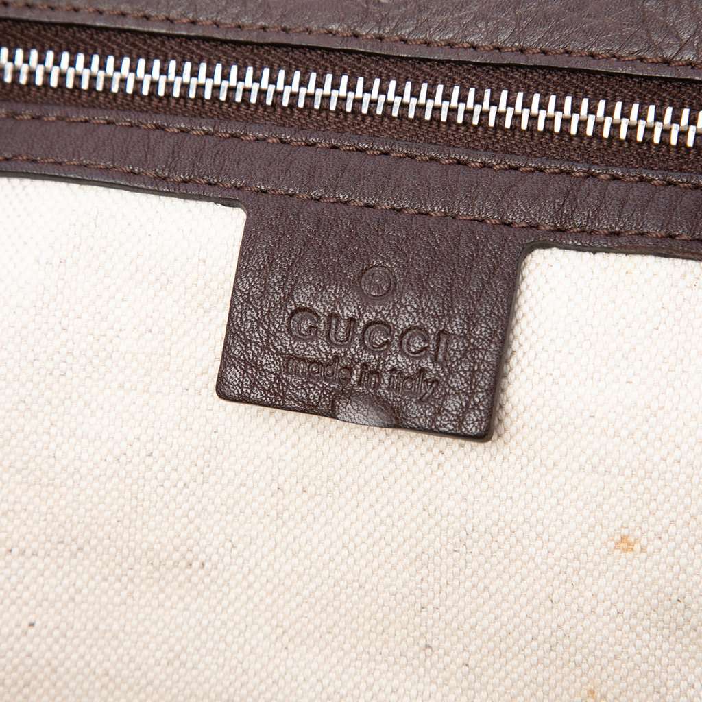 Gucci GG Canvas Techno Horsebit Top Handle Bag Beige Very good condition - Box View