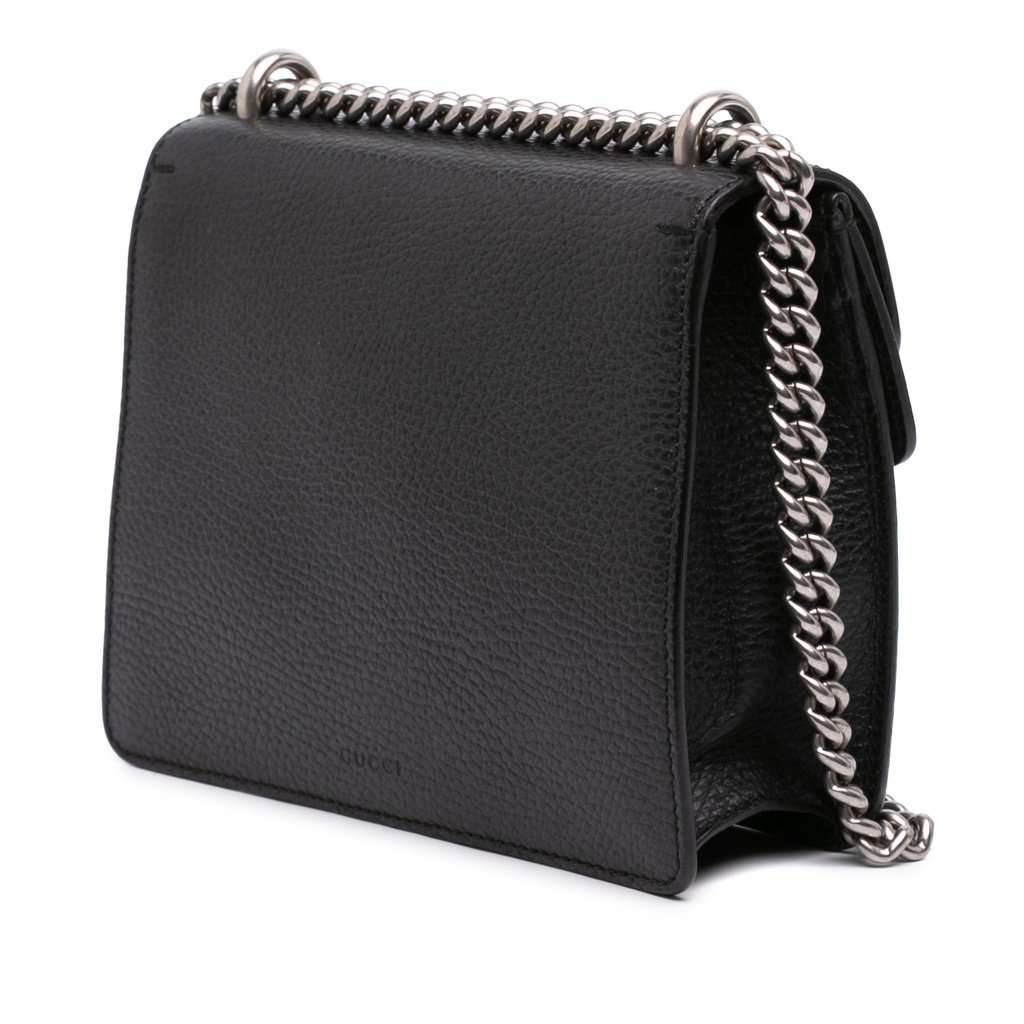 Gucci Small Calfskin Dionysus  Crossbody Black Leather Very good condition - Back View