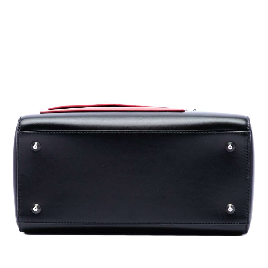 Dior Medium Calfskin Pockets Lady Dior Black Leather Very good condition - Inside View
