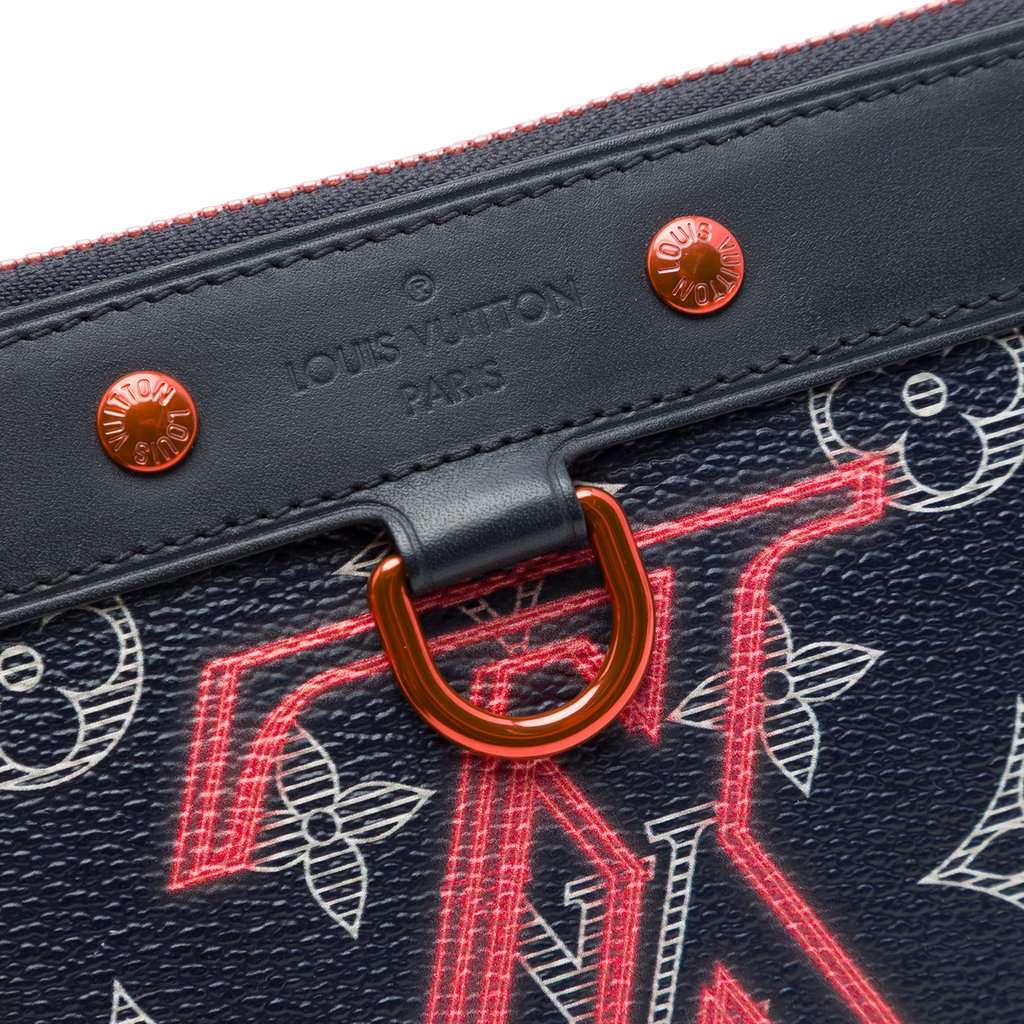 Louis Vuitton Monogram Ink Upside Down Apollo Pochette PM Blue Very good condition - Box View