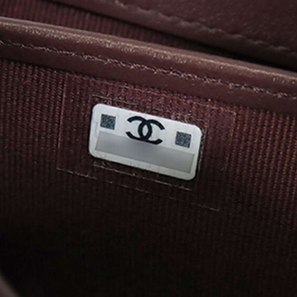 Chanel Classic Caviar Flap Wallet Black Leather Very good condition - Box View