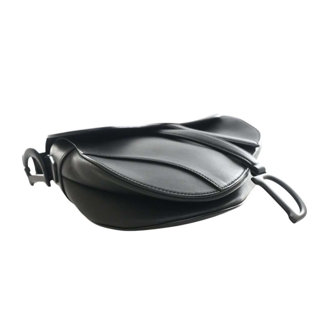 Dior Ultra Matte Calfskin Saddle Bag Black Leather Very good - Box View