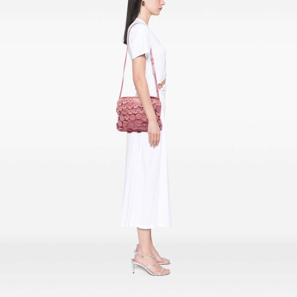 Burberry Prorsum Leather The Petal Fold Over Crossbody Pink Leather Good - Box View