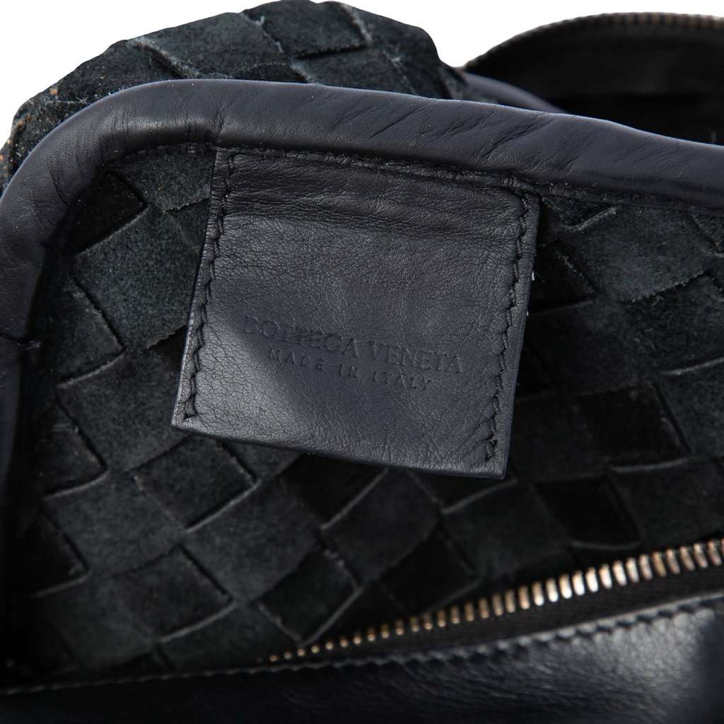 Bottega Veneta Small Nappa Intrecciato Camera Bag Black Leather Very good - Box View