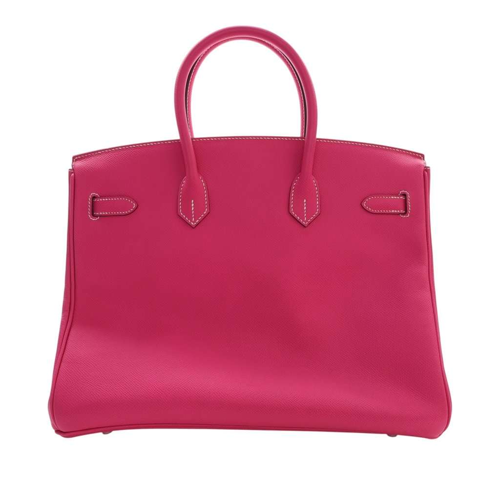 Hermès Epsom Candy Verso Birkin Retourne 35 Pink Leather Very good condition - Model View