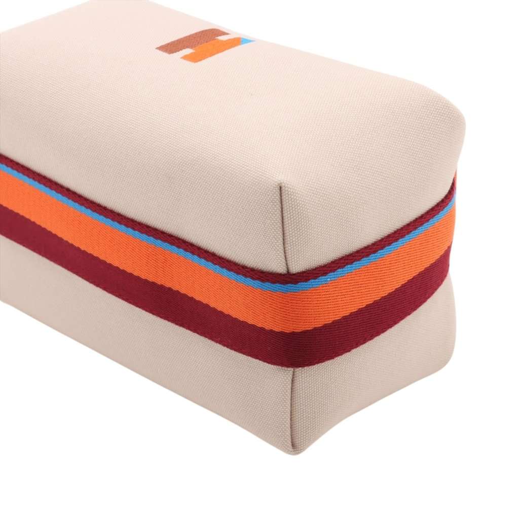 Hermès Small Toile Bride A Brac H Pavillon Case Brown Very good condition - Model View